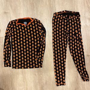 Kickee pants candy corn pajamas